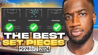 How to Create The BEST Set Pieces on FM24  FM24 Set Pieces  Football Manager 2024 Tactics [upl. by Akcirederf]