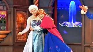 FULL New Frozen stage show in Fantasy Faire with Anna Elsa at Disneyland [upl. by Houser]