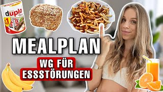 1 Tag essen wie in einer WG für Personen mit Essstörungen 📋 Mealplan 🍫🍞🧃 [upl. by Natascha]