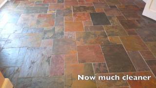 Slate Floor Cleaning [upl. by Rosalba]