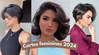 TOP 12 CORTES DE CABELO FEMININO 2024  CORTES FEMININOS MODERNOS [upl. by Abehshtab]