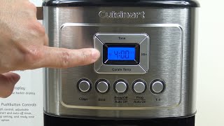 How to Use a Cuisinart Coffeemaker  Navigating the Control Panel [upl. by Nicolle]