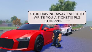 I Got Pulled Over By The Same Cop 27 Times in One Day HE WAS SO MAD Roblox [upl. by Ahsietal]