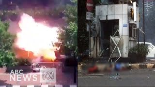 Jakarta bombing Indonesian capital rocked by terror attack [upl. by Annoeik676]