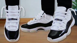 How To Lace Jordan 11s  Featuring quotGratitudequot THE BEST WAY [upl. by Gnilhsa]