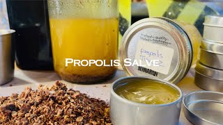 Healing powers of Propolis and how to make a salve [upl. by Orthman]