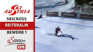 SkicrossAction auf der Reiteralm Harte Duelle amp schwedischer Sieg  Highlights Bewerb 1 [upl. by Neliac]