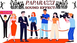 Paparazzi Camera Flash Sound Effects with Crowd Ambience  Photo Press Conference  Paparazzi Sounds [upl. by Ainos]