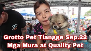 Grotto Pet Tiangge Sep22 Mga Mura At Quality Pet [upl. by Lamond]