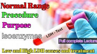 Lactate or lactic acid Dehydrogenase LDH or LD test [upl. by Lussier]