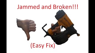 Bostitch Air Nailer Unjam and EASY Repair [upl. by Maidel]