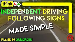 Independent Driving in Guildford Following Signs and Basic Commentary  Think Driving School [upl. by Aseela71]