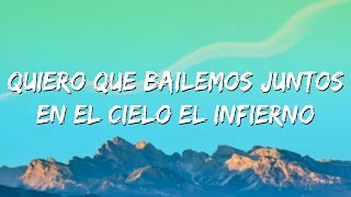 Quiero que bailemos juntos en el cielo el infierno pero sin ese Letra Fuerza Oscar Maydon Oficial [upl. by Arundel180]