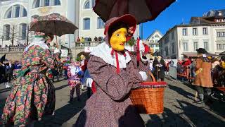 2022 Preisnüsseln Nüssler Schwyz 100 Jahre Schwyzer Nüssler Fasnacht auf dem Hauptplatz [upl. by Naeruat]