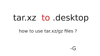 How to install targz extentioned file in linux  targz to desktop [upl. by Ellinet]