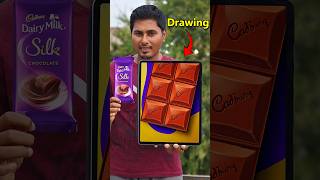 🍫Dairy milk silk Realistic Drawing art artist drawing DadsChallengeOfficial [upl. by Gherardi]