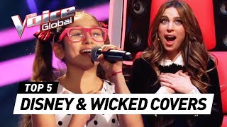 BEST DISNEY amp WICKED auditions in The Voice Kids [upl. by Anoblav]