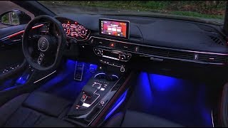 Audi A4 Prestige Interior LED Lighting Overview [upl. by Hammer]