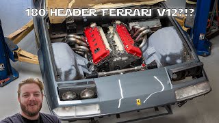 Custom 180° Header for Ferrari 812 Engine  Ferrari 412 Build Ep 9 [upl. by Salter]