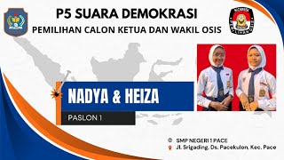 KANDIDAT CALON KETUA DAN WAKIL OSIS PASLON 1 [upl. by Chladek711]