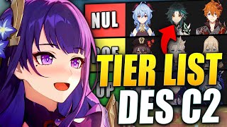 TIER LIST DES C2 Genshin Impact 44 [upl. by Luzader818]