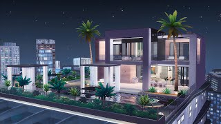 MODERN LUXURY PENTHOUSE  THE SIMS 4  NO CC  Stopmotion [upl. by Eohce]