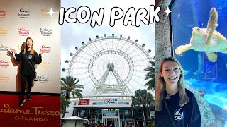 ICON Park International Drive 🎡 The Orlando Eye Madame Tussauds amp Sea Life Aquarium aclaireytale [upl. by Veedis]