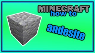 How to Find Craft and Use Andesite  Easy Minecraft Tutorial [upl. by Emoreg320]