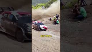 In the WRC rally the audience is not only a witness to the event but also a temporary rescue [upl. by Lanrev]