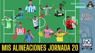 MIS ALINEACIONES JORNADA 20 ANÁLISIS FANTASY FÚTBOL 2324  MI PREDICTING [upl. by Burn]