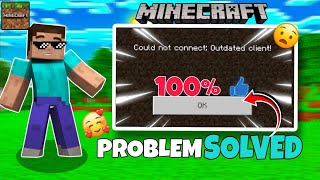 HOW TO FIX OUTDATED CLIENT PROBLEM IN MCPE 121🔥MOBILE [upl. by Grissom]