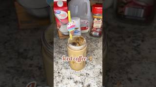 ICED COFFE🧋 viralshort food viralvideo recipe coffee icedcoffee cafe latte [upl. by Vevine]