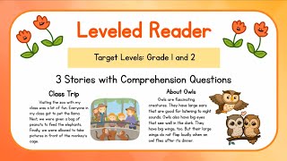 Reading for Grade 1 and Grade 2  Reading Comprehension  Learn English Through Stories Set 5 [upl. by Jewel]