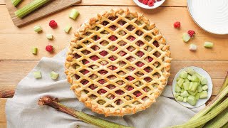 Recette Tarte Rhubarbe Framboises [upl. by Clarance]