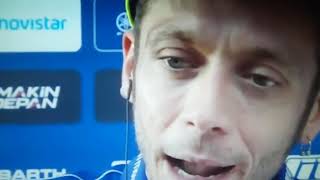 Valentino Rossi parla del gesto di Fenati Gesto brutto ed è giusto che lo sospendono Intervista [upl. by Katlin]