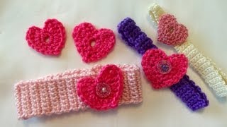 How to crochet a heart easy Valentines day [upl. by Ynnek]