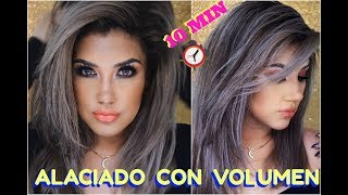 ALISADO en 10 minutos FACIL y con VOLUMEN 🔧 Get straight hairstyle with volume  auroramakeup [upl. by Hawger]