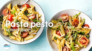 Pasta pesto met kip  Recept  Allerhande [upl. by Backer]