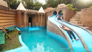 My Summer Holiday 155 Days Building 1M Dollars Water Slide Park into an Underground Swimming Pool [upl. by Pasia]