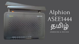 ALPHION ASEE1444 AC Dual Band ONT  24 G amp 5 G WIFI  BSNL  FTTH  Review  Unboxing  Tamil [upl. by Boykins]