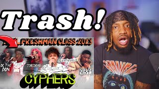 2RARE MUST BE STOPPED  2023 XXL Freshman Cypher Luh Tyler SleazyWorld Go etc REACTION [upl. by Ahscrop]