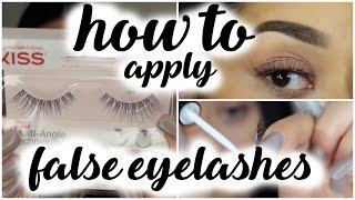 How To Apply Eyelashes  Beginners Series [upl. by Chace93]