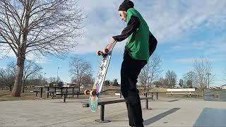 New Years Eve Sunday Skateboarding At Frank Lorino Park Part 3 😊 [upl. by Yeneffit]