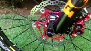 Hope Tech3 E4 Brakes with floating rotor review and walk round [upl. by Annawit]