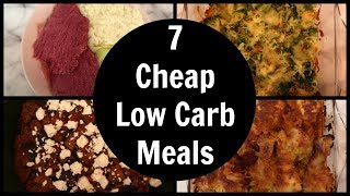 7 Cheap Low Carb Meals  Easy Keto Diet Dinner Ideas For The Week [upl. by Attayek456]