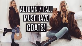 AUTUMN  FALL MUST HAVE COATS 2020 Teddy Coats Blazers amp Wardrobe Essentials [upl. by Bickart]