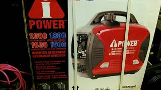 A ipower 2000W Dual Fuel Inverter Generator SUA2000iD Unboxing Setup [upl. by Becht14]