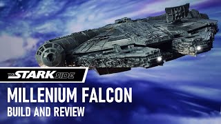 Bandai Star Wars MILLENIUM FALCON 1144 Scale Model Kit Build and Review  The Starkside [upl. by Aissila]