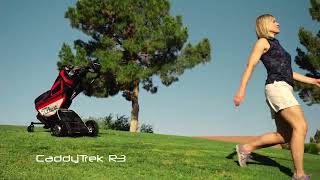 FTR Caddytrek R3 FollowRemote Control Golf Caddy with Smart Vision AI Camera Technology [upl. by Yelsnia803]