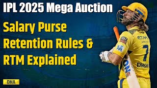 IPL 2025 Retention Rules IPL Player Retention Rules Format RTM Use amp Retention Slabs Explained [upl. by Paymar]